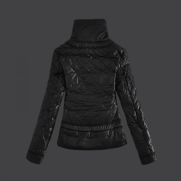 Moncler Donna Giù cappotto Nero Presa M1014